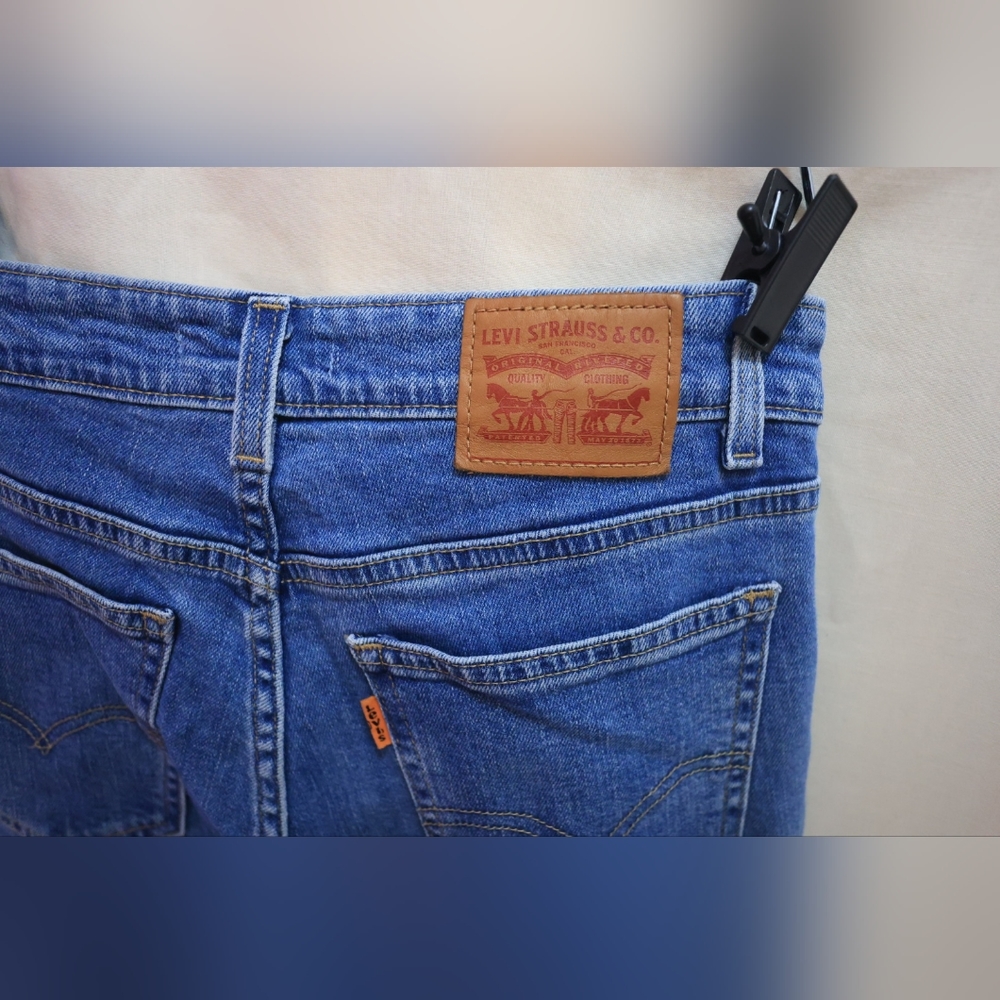 Levi's 721 Vintage High Rise Women's Skinny Jeans Size 28 Orange Tab